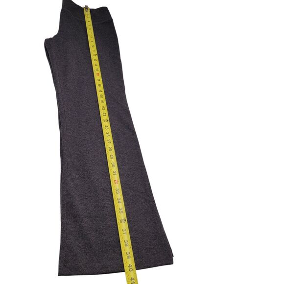 Women Bootcut Yoga High Waist Casual Pants Flare Leggings Gray Size Large - Picture 10 of 10